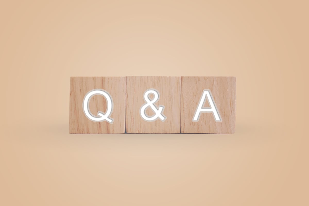 Q and A Alphabet on Wood